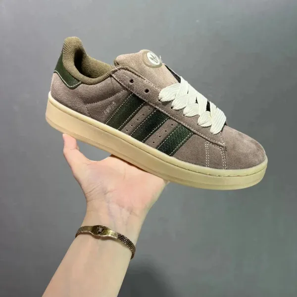 Adidas Originals Superstar Beige and Army Green Sneakers - 1