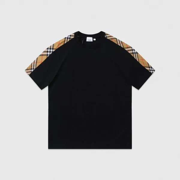 Burberry Vintage Check Raglan Sleeve T-Shirt Black - 1