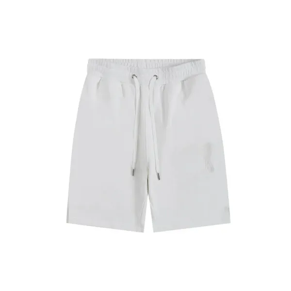 Puma Logo Embroidered White Drawstring Shorts - 1