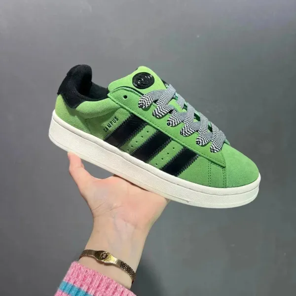 Adidas Originals Campus Green Suede Sneakers - 1