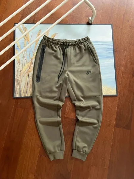 Nike Tech Fleece Joggers Army Green Sweatpants - 1