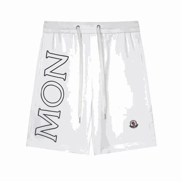 Moncler Logo-Print Swim Shorts Gray - 3