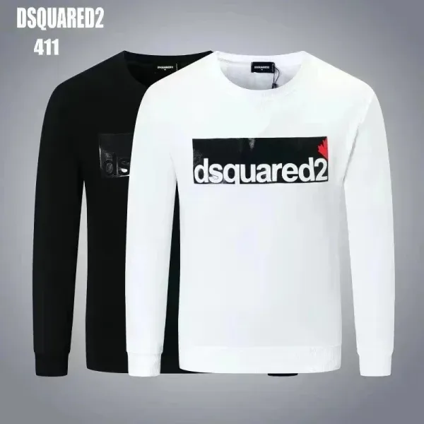 Dsquared2 DSQ2 Logo Crewneck Sweater White and Black - 11