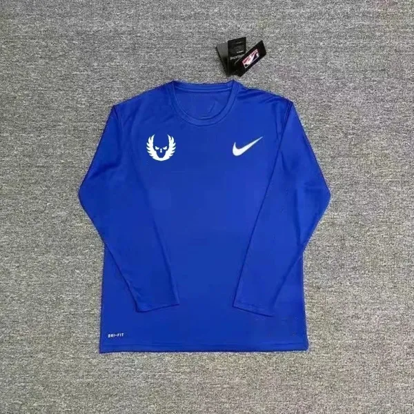 Nike Dri-FIT Base Layer Long Sleeve Blue Top - 1