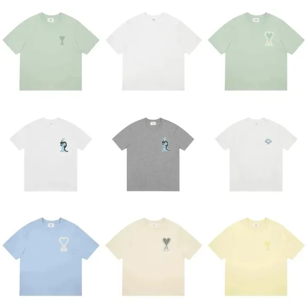 Ami Paris Dragon Embroidery Gray T-Shirt - 2
