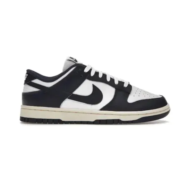 Nike Dunk Low Navy and White Sneakers - 1