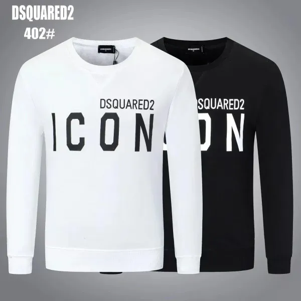 Dsquared2 Icon Print Crewneck Sweatshirt White and Black - 1