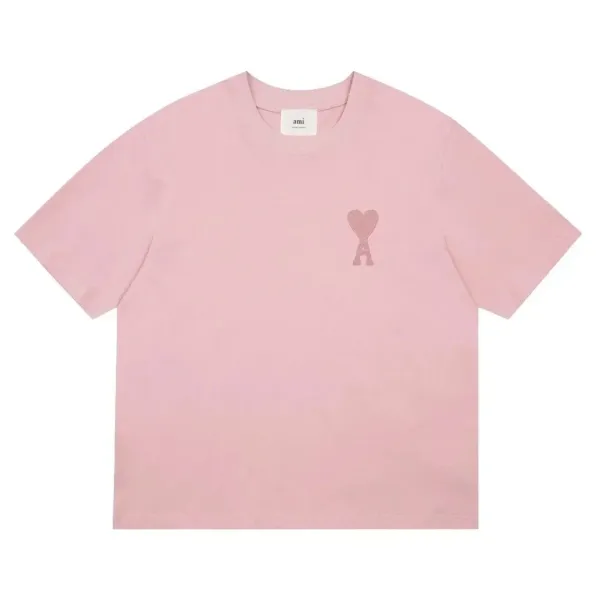 Ami Paris Dragon Embroidery Gray T-Shirt - 4