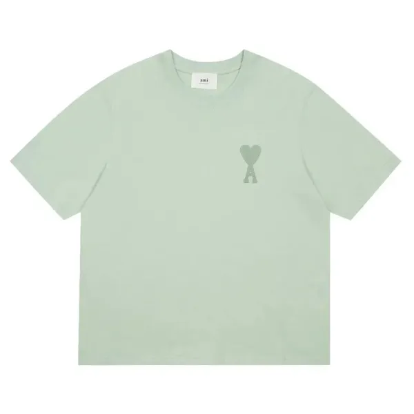 Ami Paris Dragon Embroidery Gray T-Shirt - 3