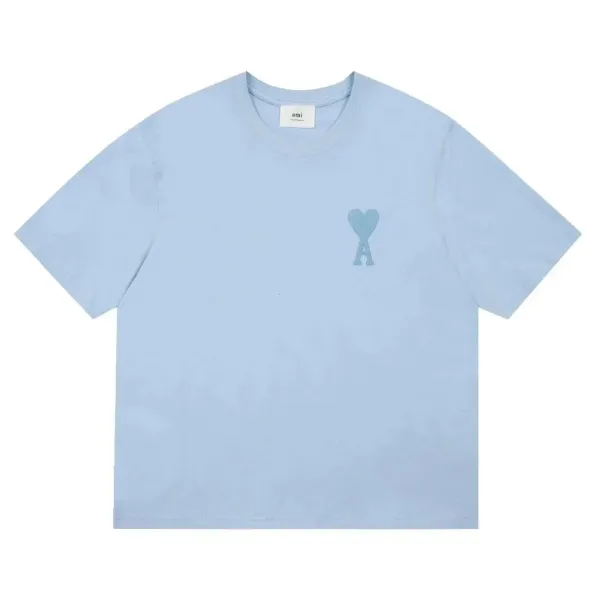 Ami Paris Dragon Embroidery Gray T-Shirt - 5