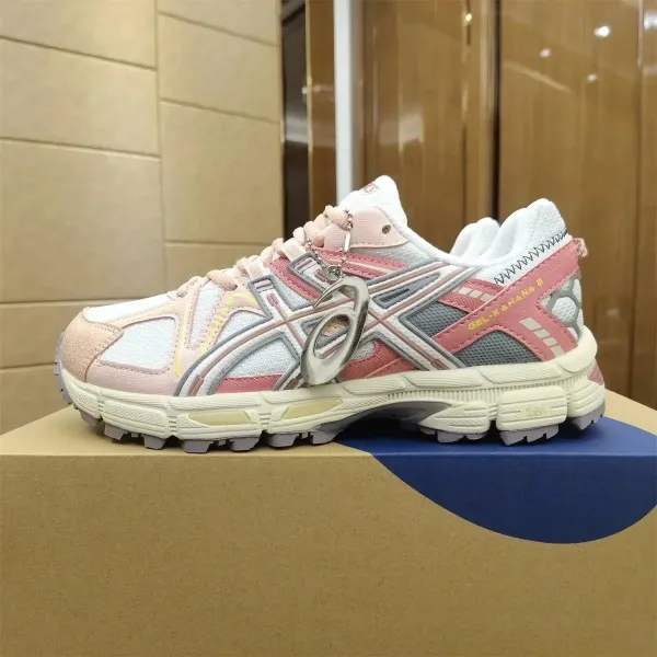 Asics Gel-Kayano 5 Pink White Gray Running Shoes - 1
