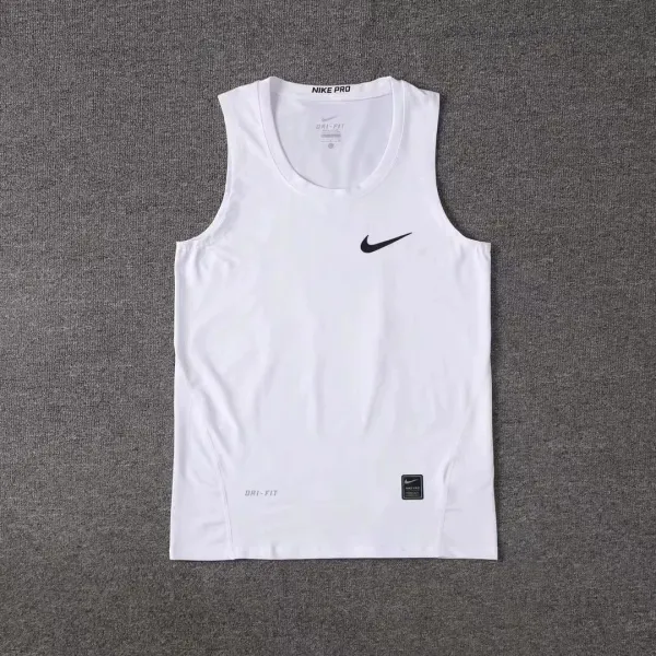 Nike Pro Dri-FIT White Vest-Top - 1