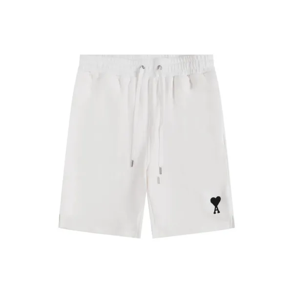 Ami Alexandre Mattiussi Smiley Patch Black Sweatshorts - 11