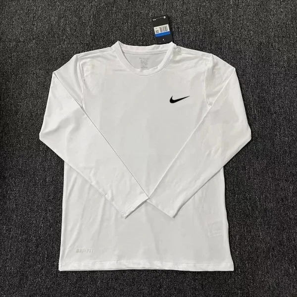 Nike Dri-FIT Long Sleeve Base Layer White - 1
