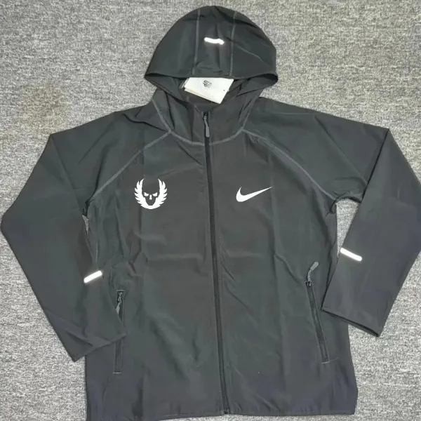 Nike x Philipp Plein Skull Windbreaker Black Jacket - 1