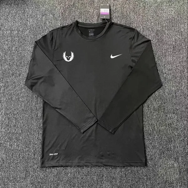 Nike Dri-FIT Base Layer Black Long-Sleeve Top - 1