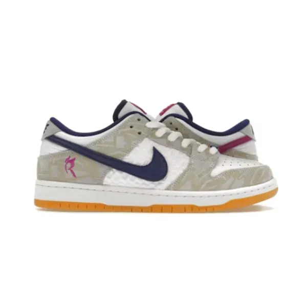 Nike SB Dunk Low 'Raf Simons' Beige Multicolor Sneakers - 1