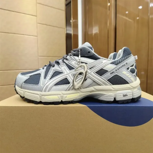 Asics Gel-Kahana 8 Gray Navy Running Shoes - 1