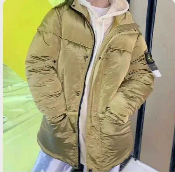 Stone Island Shadow Project Metallic Gold Down Jacket - 1