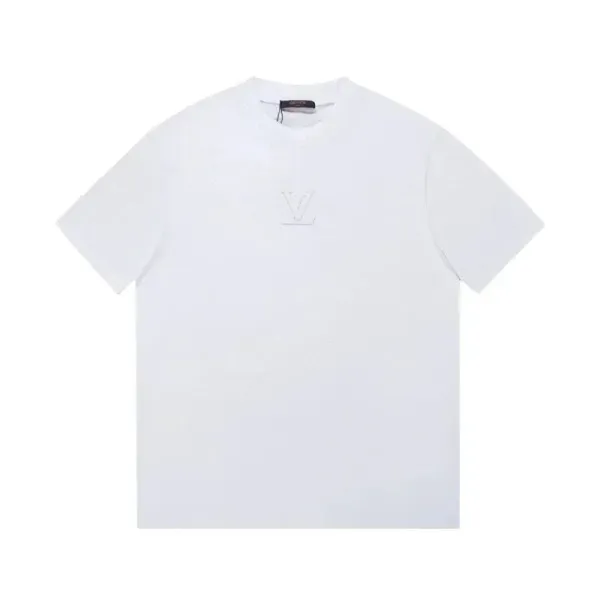 Louis Vuitton Monogram Embossed T-Shirt White - 1