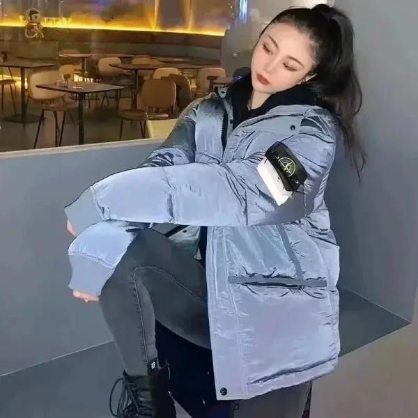 Stone Island Shadow Project Down Jacket Light Blue Outerwear - 1