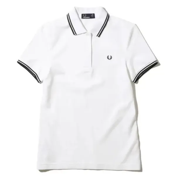 Fred Perry Twin Tipped Polo White - 1
