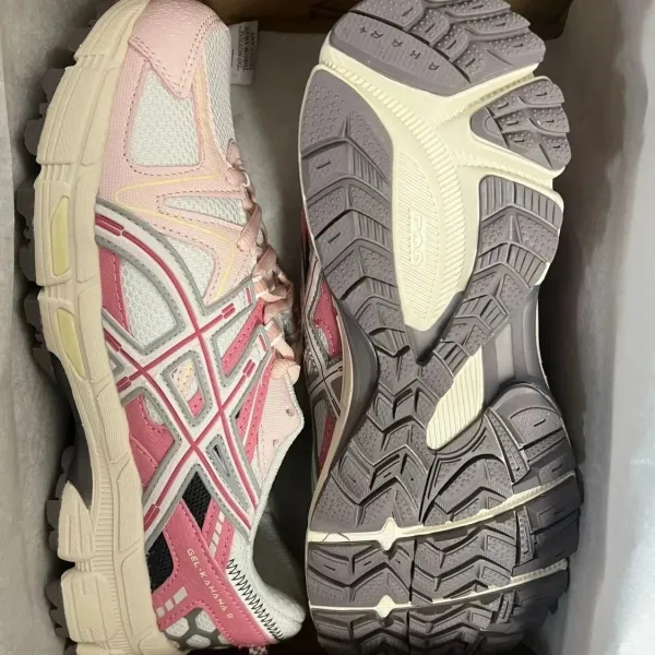 Asics Gel-Kayano 8 Pink White Gray Running Shoes - 1