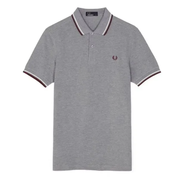 Fred Perry Twin Tipped Polo Gray - 1