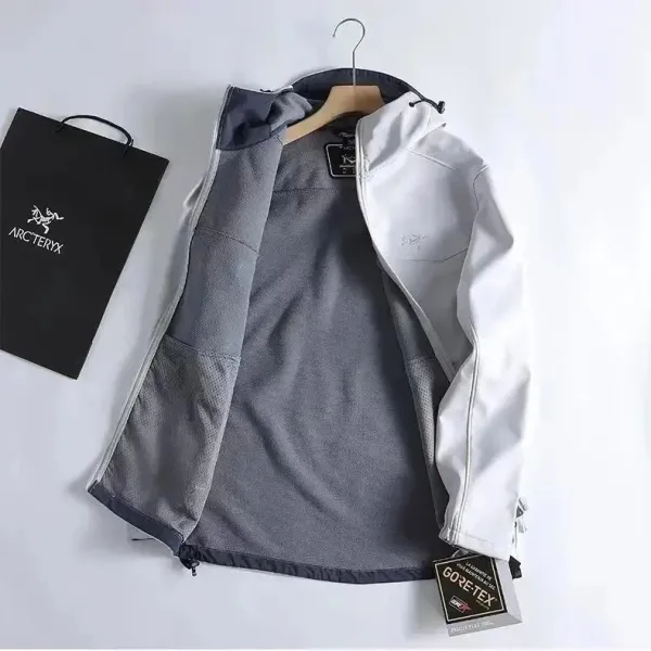 Arc'teryx Alpha SV Jacket White/Gray Gore-Tex Pro Outerwear - 1