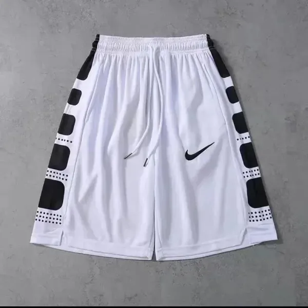 Nike Dry Elite Basketball Shorts White/Black - 1