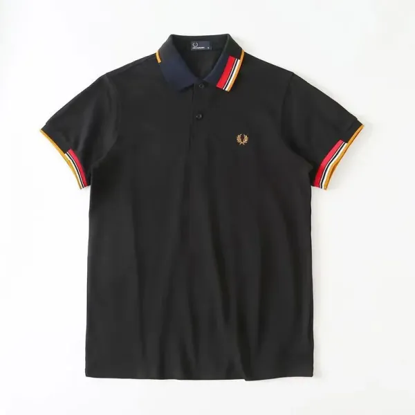 Fred Perry Twin Tipped Polo Black - 1