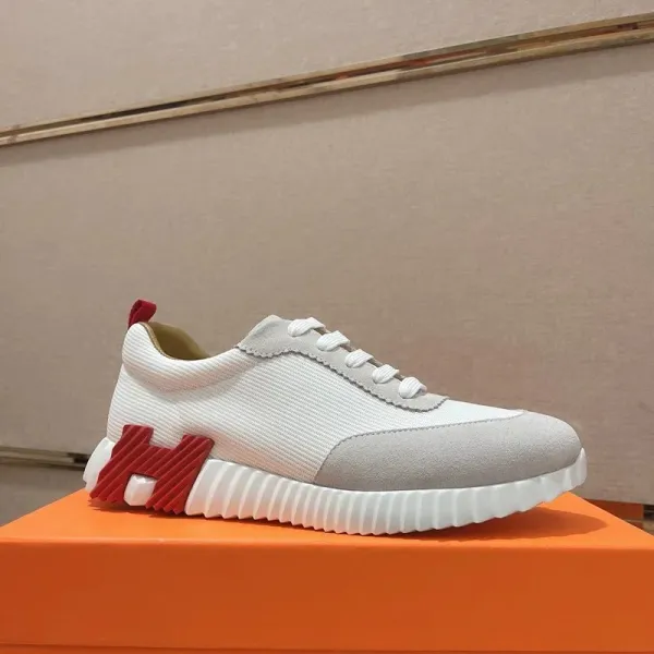 Hermès H08 White and Red Sneakers - 13
