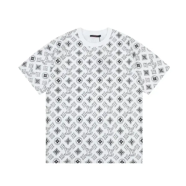 Louis Vuitton Monogram Sketch T-Shirt White - 1