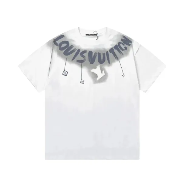 Louis Vuitton Graffiti Print White T-Shirt - 1