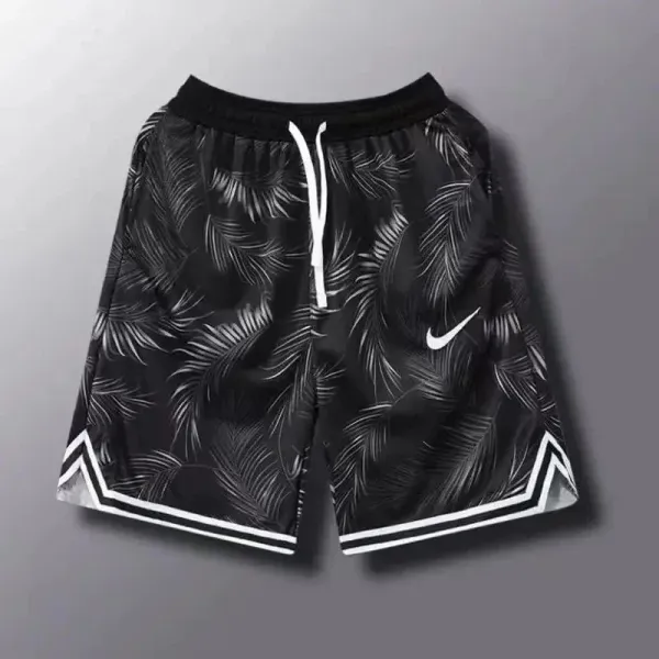 Nike Palm Print Basketball Shorts Black/White - 1