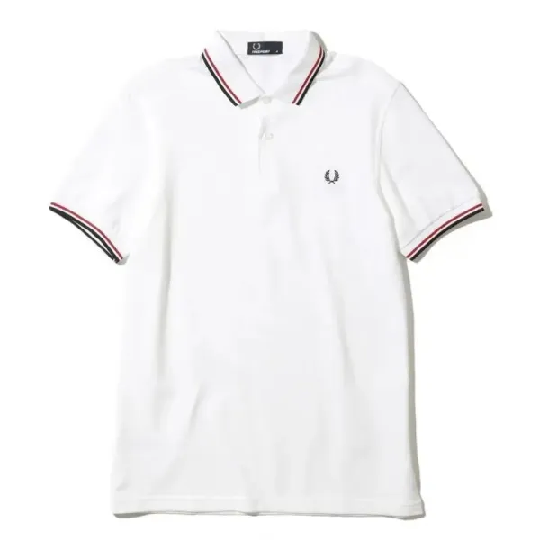 Fred Perry Twin Tipped Polo White - 1