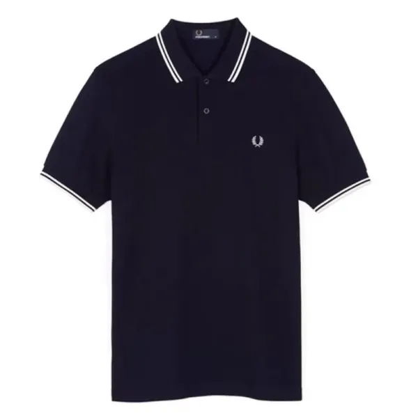 Fred Perry Twin Tipped Polo Navy - 1