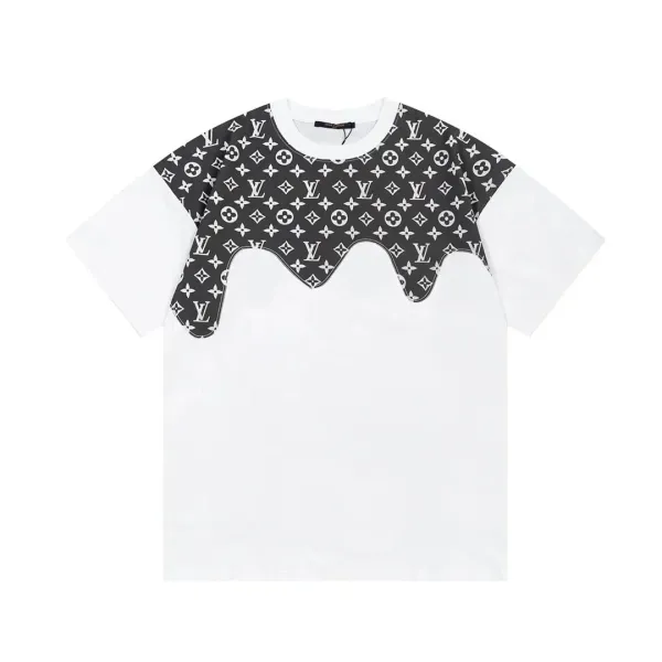 Louis Vuitton Monogram Drip T-Shirt White - 1