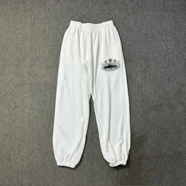 Design Logo-Print White Sweatpants - 1