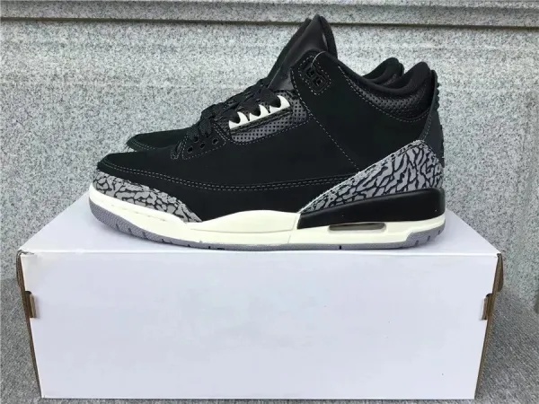 Air Jordan 3 Retro Black Cement Sneakers - 1