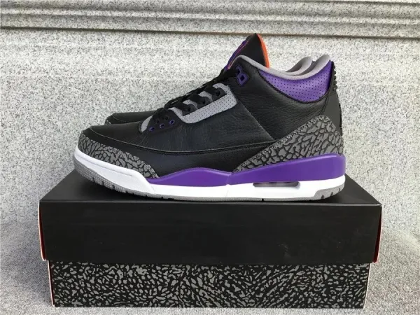 Air Jordan 3 Retro 'Court Purple' Basketball Shoes - 1