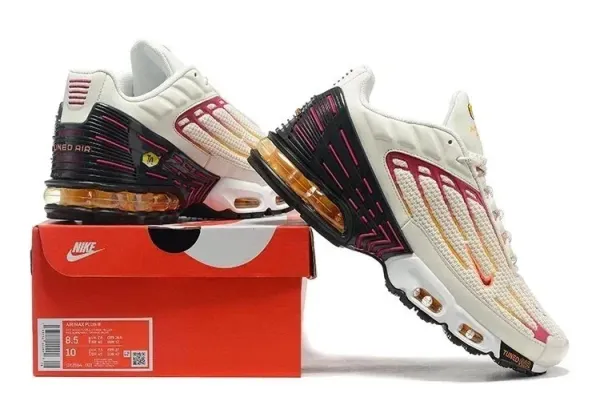 Nike Air Max Plus TN White Pink Black Running Shoes - 1