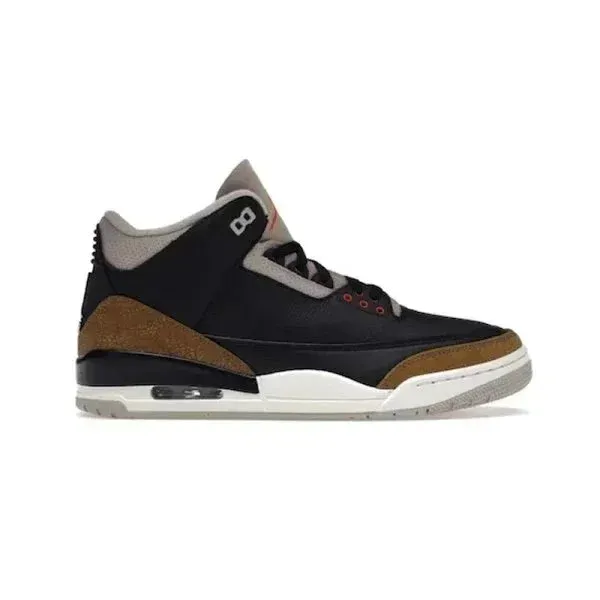 Air Jordan 3 Retro Black Cement Brown Sneakers - 1