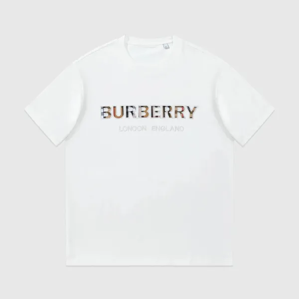 Burberry Logo Patch T-Shirt White - 1