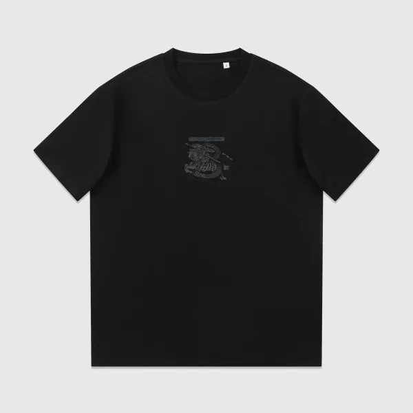 Burberry Dragon Motif T-Shirt Black - 1