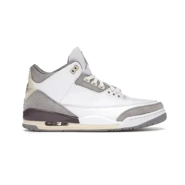 Air Jordan 3 Retro White Cement Grey Sneakers - 1