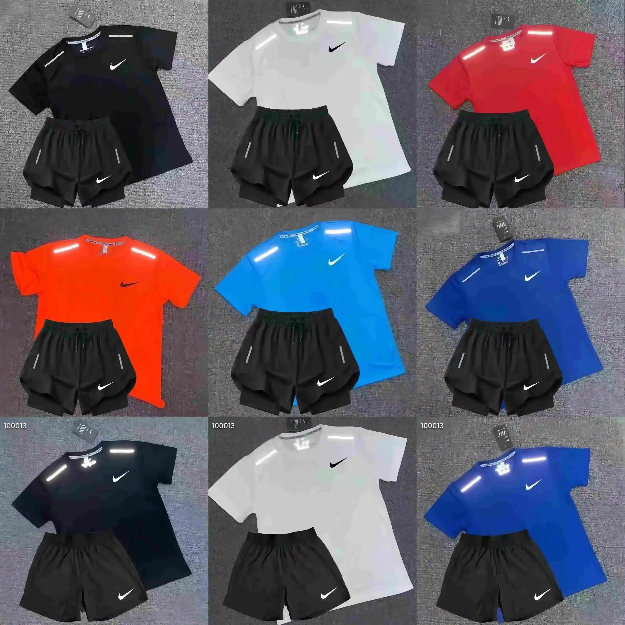 Nike Athletic T-Shirt and Shorts Matching Set