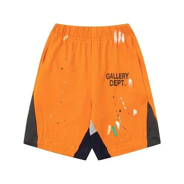 Unbranded Shorts Gallery Dept. text print, paint-splatter, color-block side panels product detail image 11