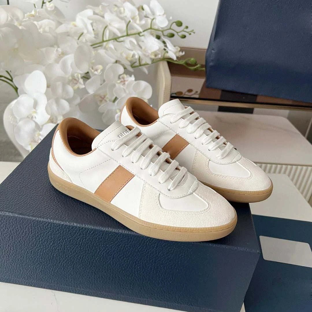 Retro Military Training Shoe Cow Leather Board Shoe photo 2