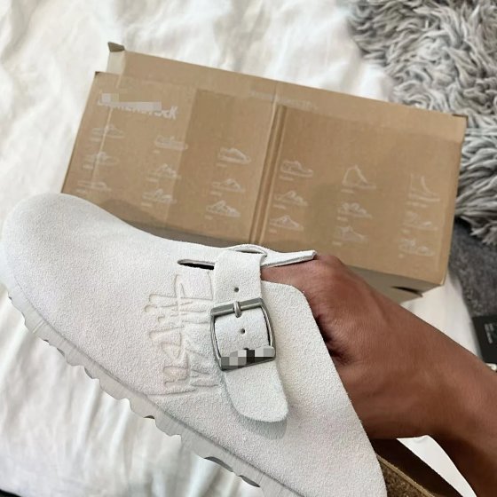 2025 Signature Edition Co-branded Birkenstock Couples Closed-Toe Clogs Slip-On Soft Cork Sole Casual BK Shoes with Hidden Height Increase